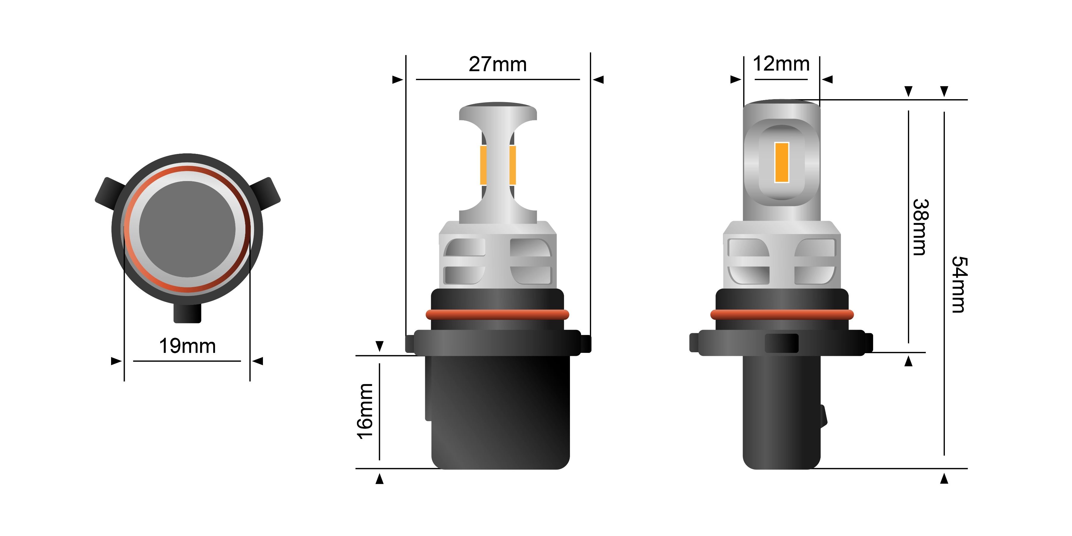 STEDI P13W LED Fog Light Bulbs